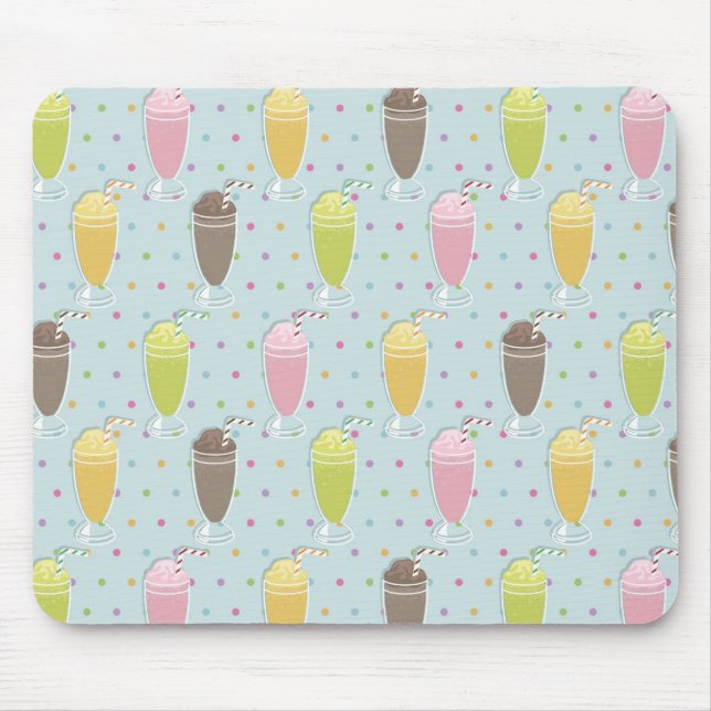 Tapis De Souris Motif de milkshake (Devant)