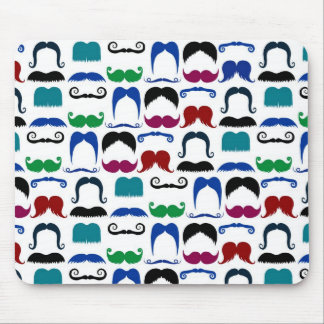 Tapis De Souris Motif de moustache de moustache rétro