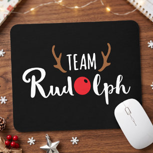 Tapis De Souris Motif de Noël de l'équipe Rudolph