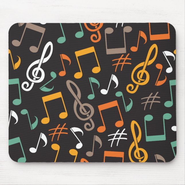Tapis De Souris motif de note de musique (Devant)