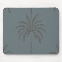 Motif de palmier minimal bleu gris tropical