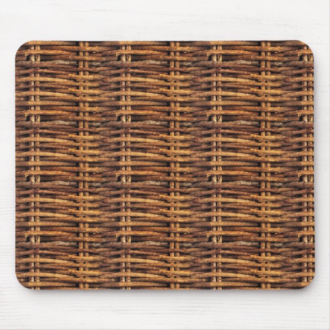 Tapis De Souris Motif de panier d'osier (Devant)