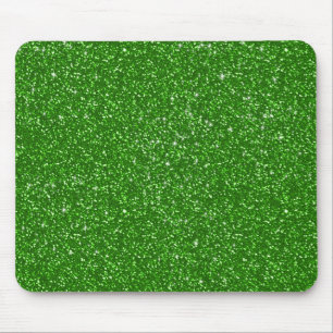 Tapis De Souris Motif de Parties scintillant Green Faux