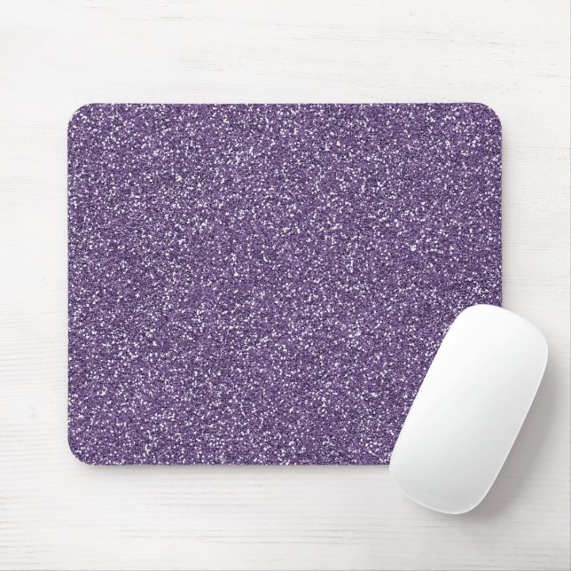 Tapis De Souris Motif de Parties scintillant violet (Avec souris)