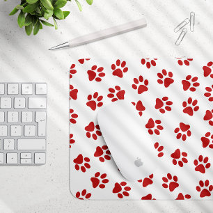 Tapis De Souris Motif De Pâtes, Patrouilles De Chiens, Paws Rouges