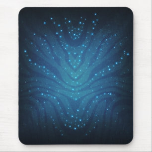 Tapis De Souris Motif de peau d'alien bleu bioluminescent - Avatar
