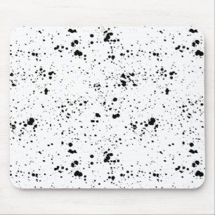 Tapis De Souris Motif de peinture noire