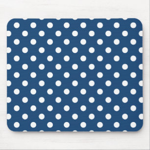 Tapis De Souris Motif de point bleu de polka du Monaco