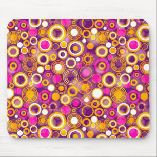 Tapis De Souris Motif de point violet de polka