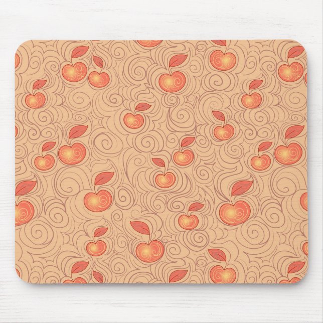 Tapis De Souris Motif de pommes (Devant)
