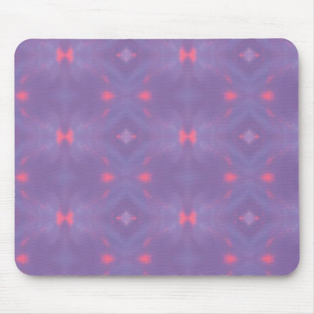 Tapis De Souris Motif de printemps violet et rose (Devant)
