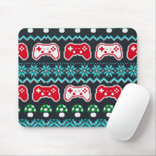 Tapis De Souris Motif de pull moche de Noël manette de jeu