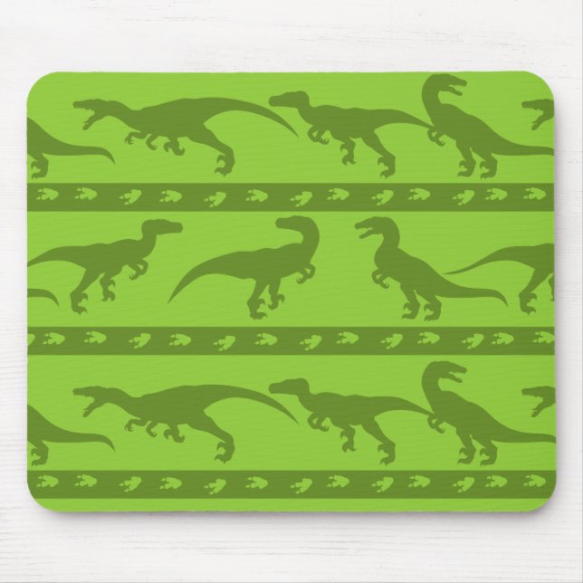 Tapis De Souris Motif de Raptor Vert (Devant)