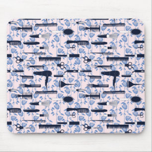 Tapis De Souris Motif de rose de bleu de soin de beauté