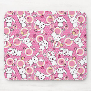 Tapis De Souris motif de rose de kawaii