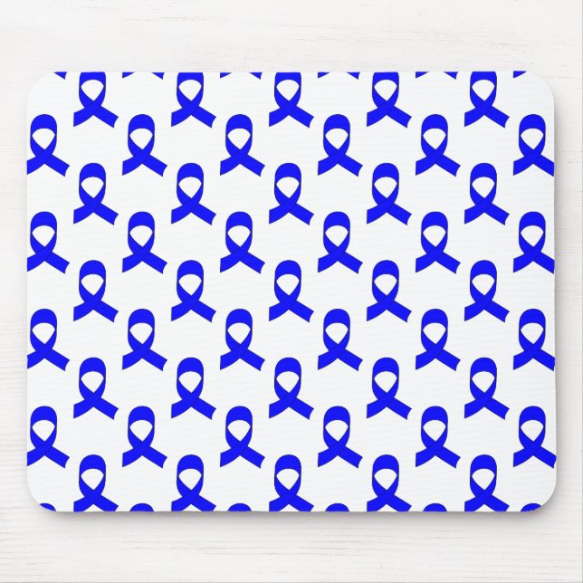 Tapis De Souris Motif de ruban bleu (Devant)