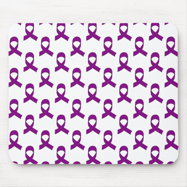 Tapis De Souris Motif de ruban violet (Devant)
