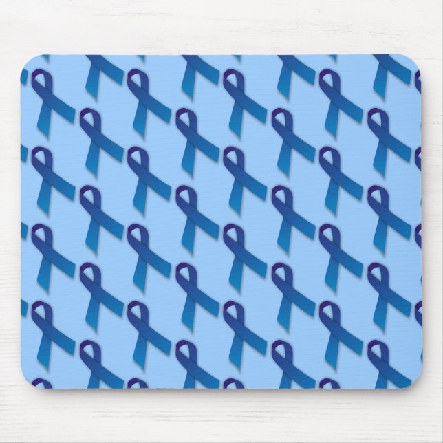 Tapis De Souris Motif de rubans bleus (Devant)