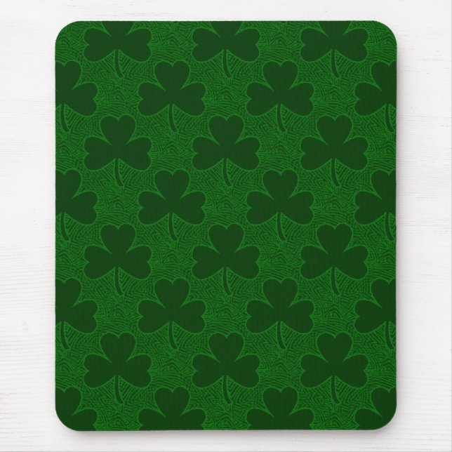 Tapis De Souris Motif de shamrock (Devant)