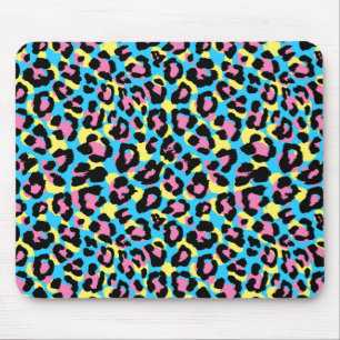 Tapis De Souris Motif de Spots Neon Leopard