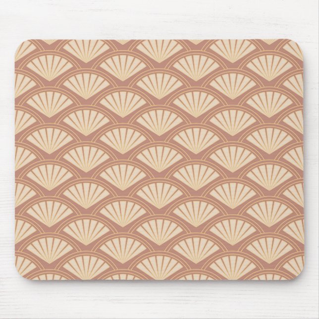 Tapis De Souris Motif de style Art déco en rose (Devant)