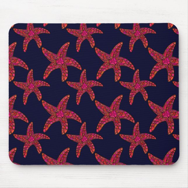 Tapis De Souris Motif de style poisson étoilé (Devant)