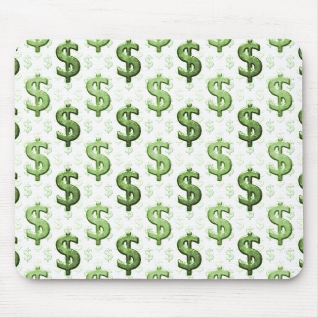 Tapis De Souris Motif de symbole dollar (Devant)
