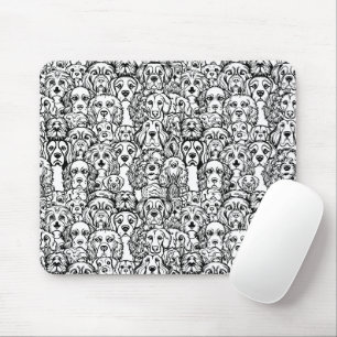 Tapis De Souris Motif de tête de chien