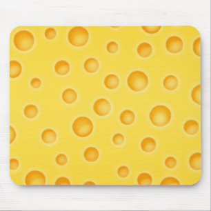 Tapis De Souris Motif de texture de Cheezy de fromage suisse