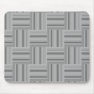 Tapis De Souris Motif de tissage rayures grises