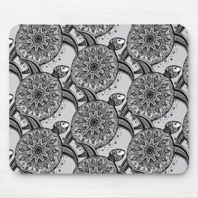 Tapis De Souris Motif de tortue de style (Devant)