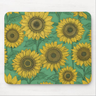 Tapis De Souris Motif de tournesol jaune