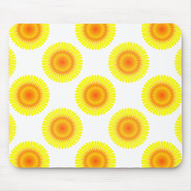 Tapis De Souris Motif de tournesol personnalisé (Devant)