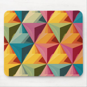 Tapis De Souris Motif de triangle géométrique gras