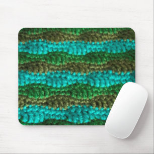 Tapis de souris - Motif de vague en vert