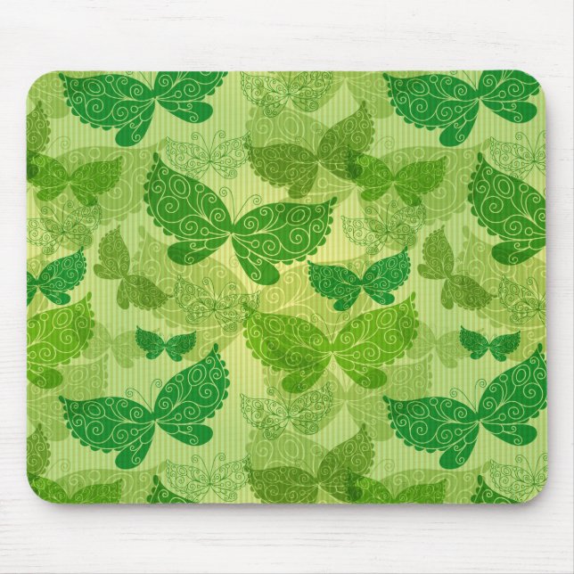 Tapis De Souris Motif de vert de ressort (Devant)