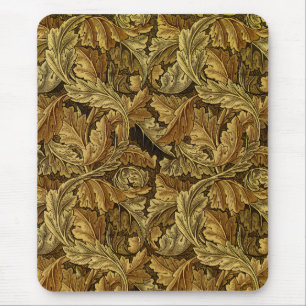 Tapis De Souris Motif de William Morris de feuille d'automne
