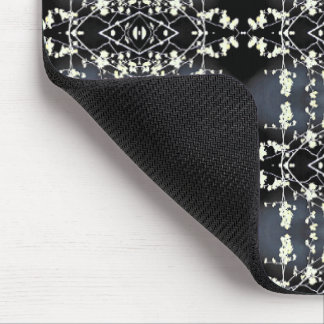 Tapis De Souris Motif décoratif noir et blanc
