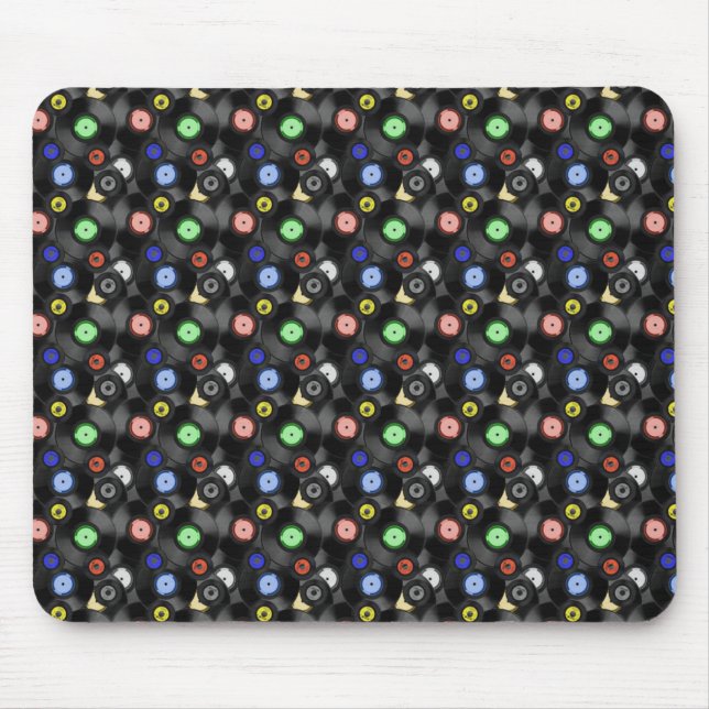 Tapis De Souris Motif d'enregistrements (Devant)