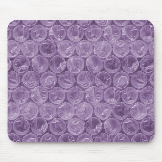 Tapis De Souris Motif d'enveloppement de bulle violette (Devant)