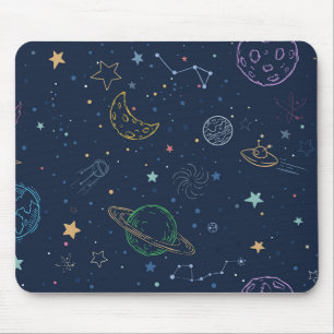 Tapis De Souris Motif des éléments spatiaux