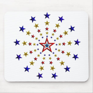 Tapis De Souris Motif des étoiles patriotiques