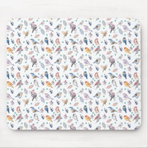 Tapis De Souris Motif des oiseaux de printemps