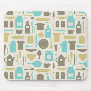 Tapis De Souris Motif Des Outils De Cuisine