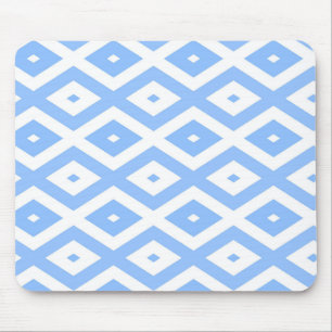 Tapis De Souris Motif diamant bleu et blanc