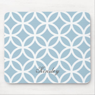Tapis De Souris Motif Diamant Bleu Personnalisé Mousepad