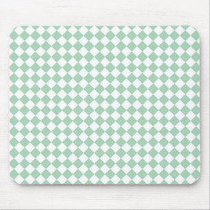 Tapis De Souris Motif diamant Green White Checker