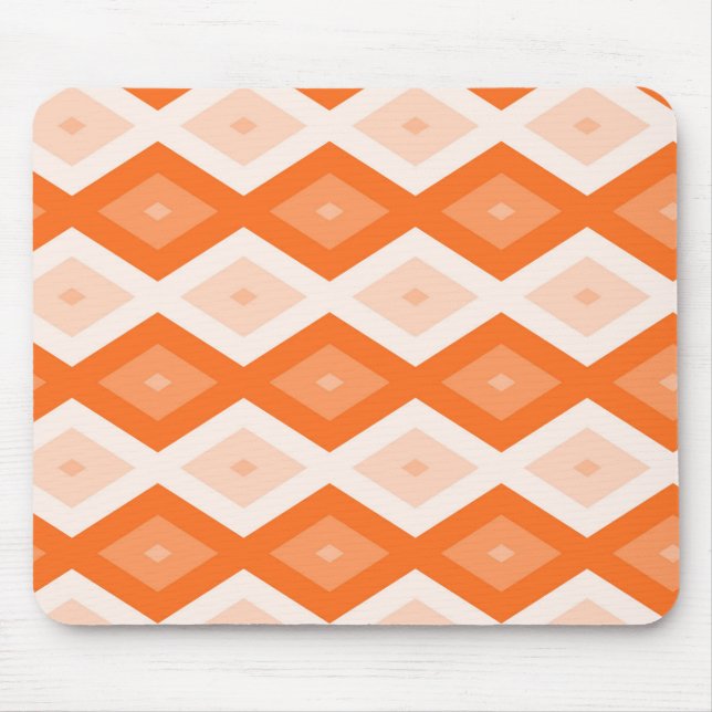 Tapis De Souris Motif diamant orange (Devant)