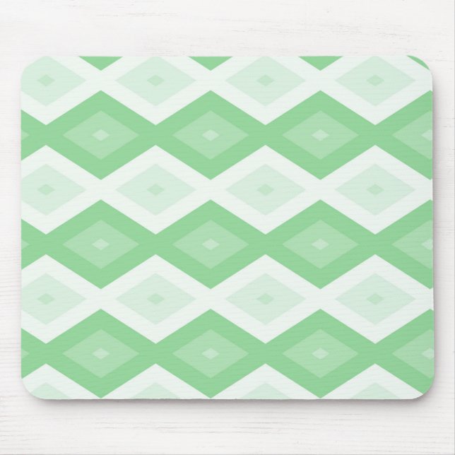 Tapis De Souris Motif diamant vert pomme (Devant)