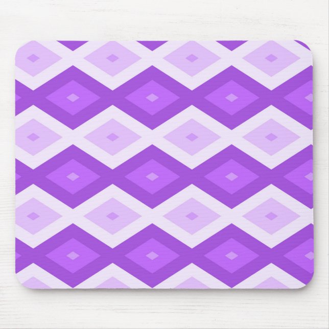 Tapis De Souris Motif diamant violet clair (Devant)
